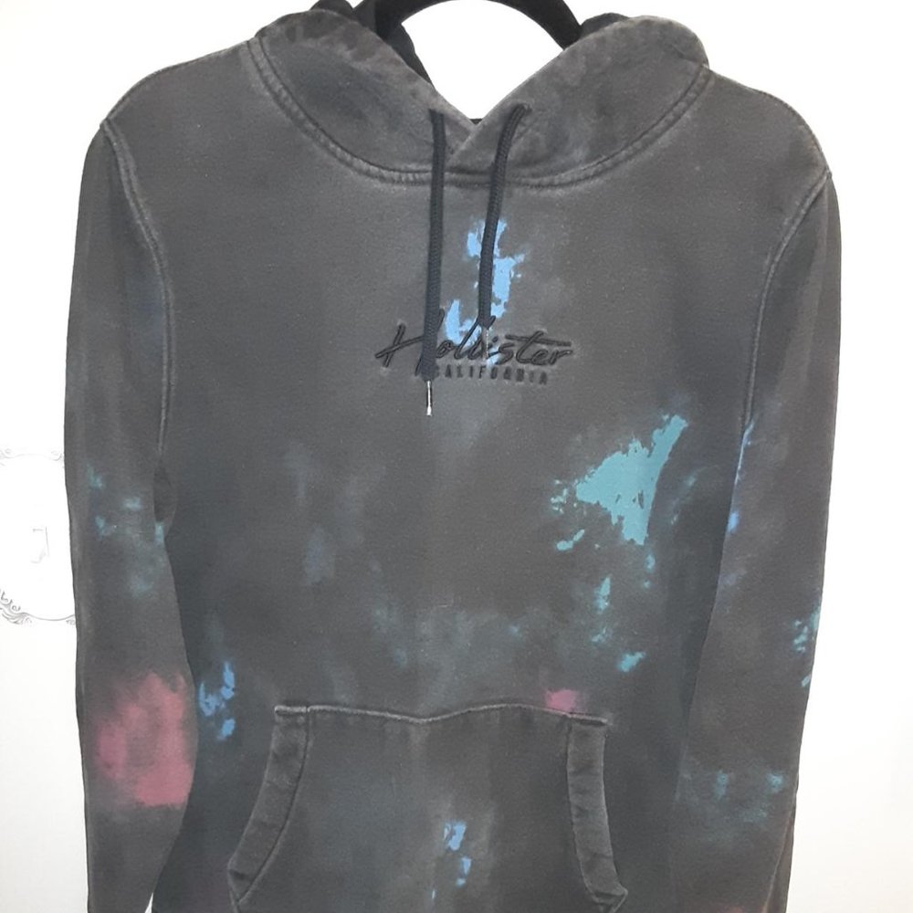 Hollister Black Red & Blue Color Pop Men's Size M Hoodie